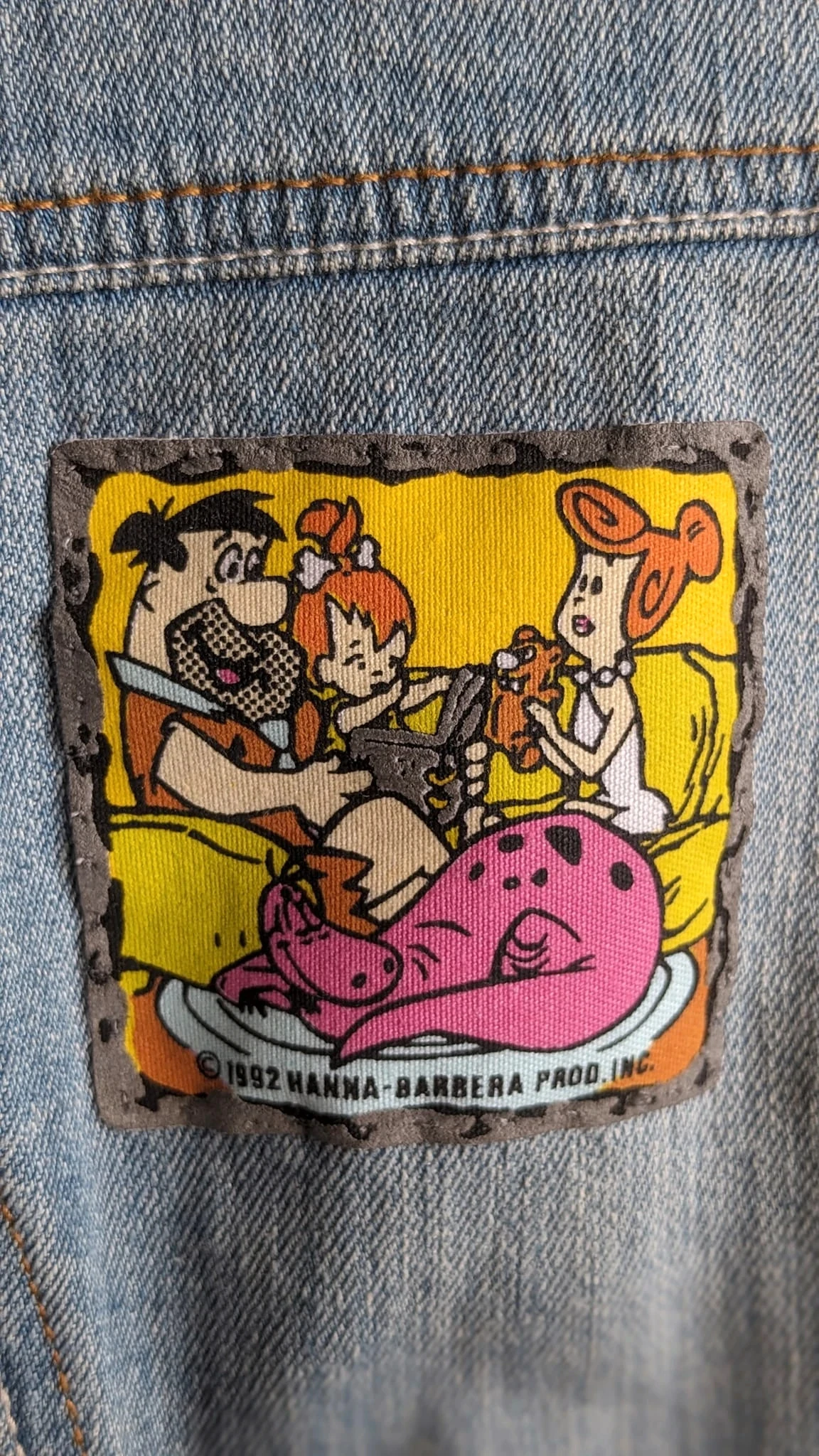 Embroidered denim jacket "The Flintstones - the Flinstones" – photo 8